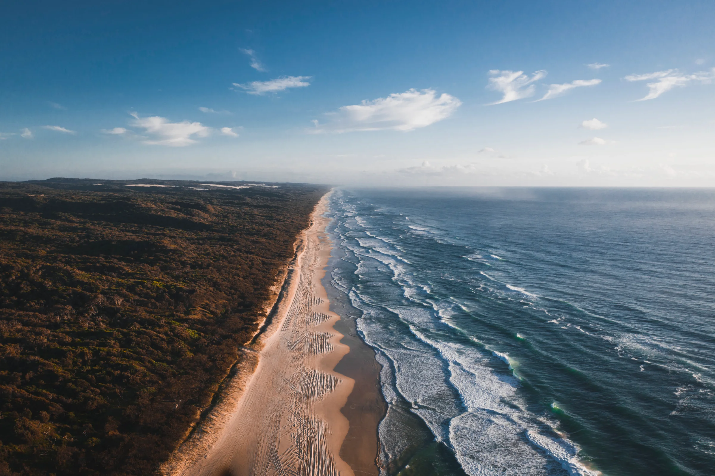 Vue aérienne réalisée au drone sur la Côte d'Opale